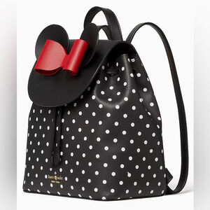 Women’s Bag Disney X KATE SPADE New York Minnie Mouse Leather Backpack AUTHENTIC